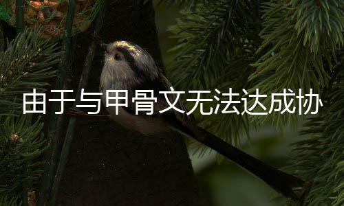 计划取消由于与甲达成骨文中心协议无法扩建数据
