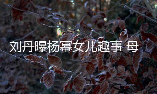 节小曝杨糯米给祖儿趣幂女母亲母刘丹事 送画