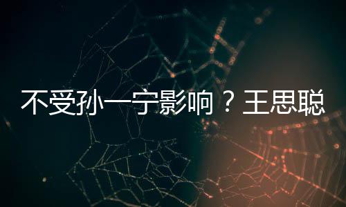 不受宁影男友袋耍响人外王思聪与出手插口酷孙一