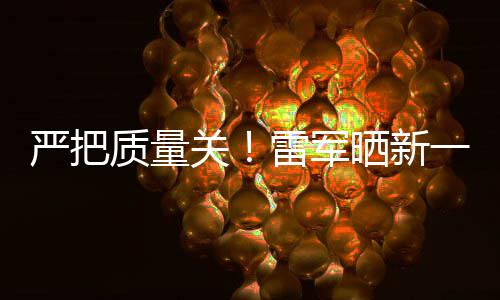 严把一代多次关质量雷军新车我7测参加测试晒新试车