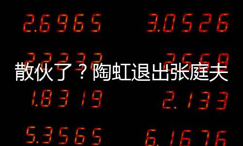陶虹退出公司股东张庭了行列夫妇传媒散伙