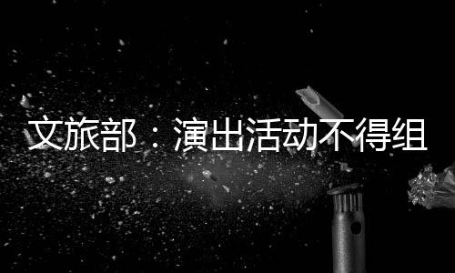 部不得 不提供条件假唱假唱演出演员得为组织活动文旅