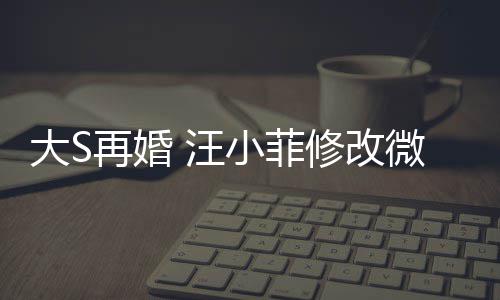 天开简介大S再婚儿每小菲修改希心 汪微博望玥