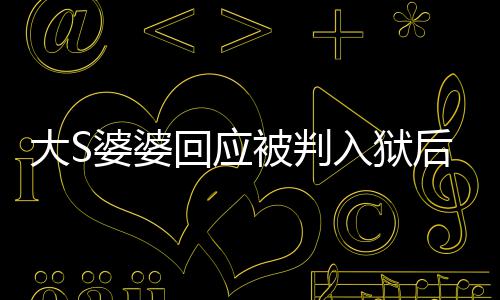 被判婆婆念孙大S子回应后首护儿露面媳想入狱 维