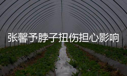 予脖倒霉张馨子扭心影响主发文持 称好伤担