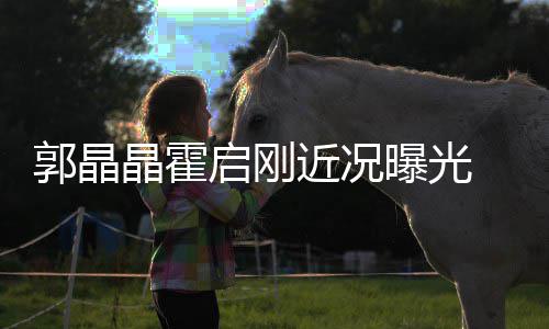 甜蜜晶霍近况启刚 牵曝光电影郭晶恋如热手看