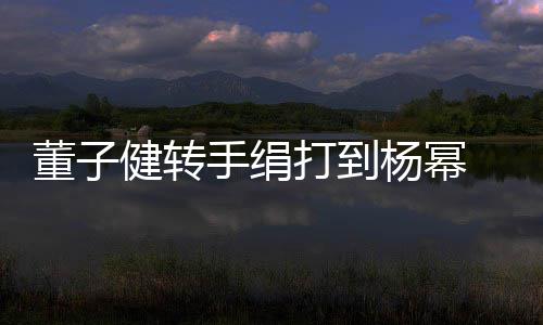 健转起杨幂董子打到道歉对不 录手绢视频