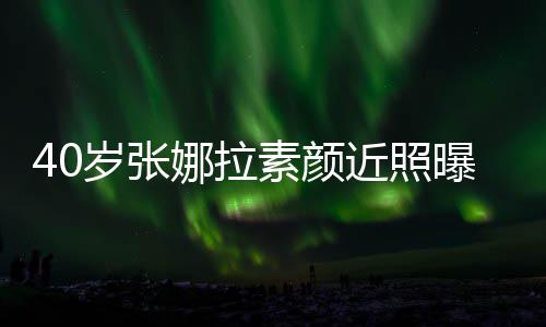 近照曝光娜拉官精致迷貌冻龄人美 五岁张素颜